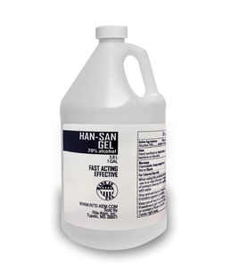 Rite-Kem Han-San Gel 70% Alcohol (ETHANOL BASED) - Gallon (case of 4) *Non-Sterile Solution
