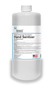 Hand Sanitizer Alcohol Antiseptic - Quart (case of 12) *Non-Sterile Solution
